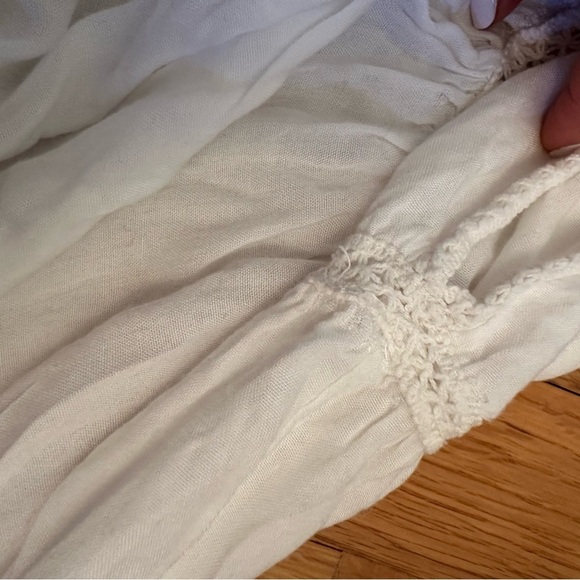 Raviya WHITE Tiered Crochet Neck Swim Cover-up Dress,Sz Large (n) - Picture 6 of 10